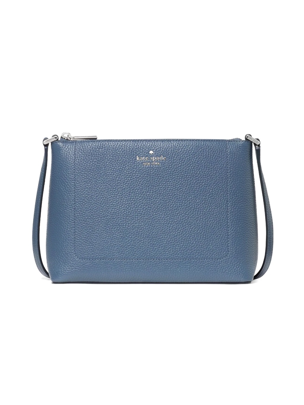 New Kate Spade Leila Crossbody Pebble Leather Twilight Blue
